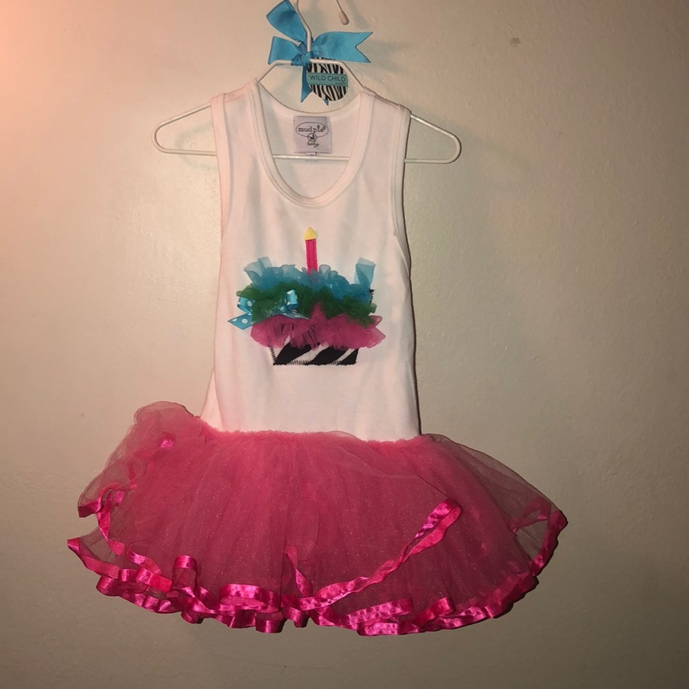 12-18 mo. 1 year old Zebra Cup cake tutu